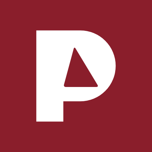 PassRidge P mark on dark tile
